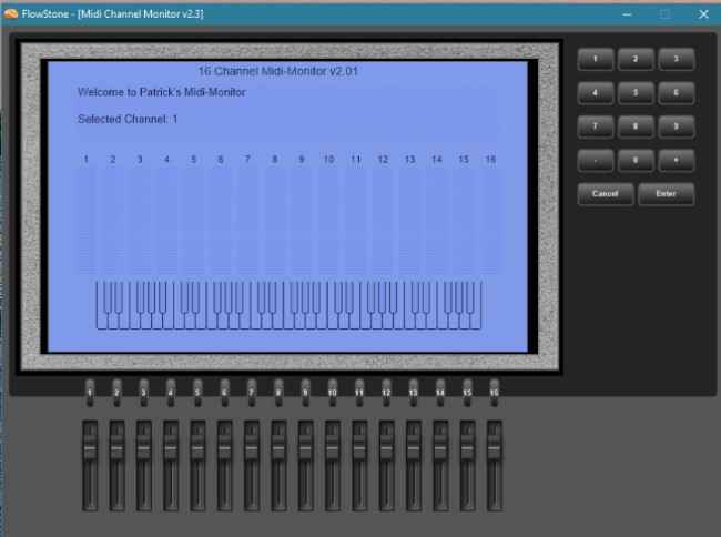 Midi Channel Monitor v2.3 screenshot